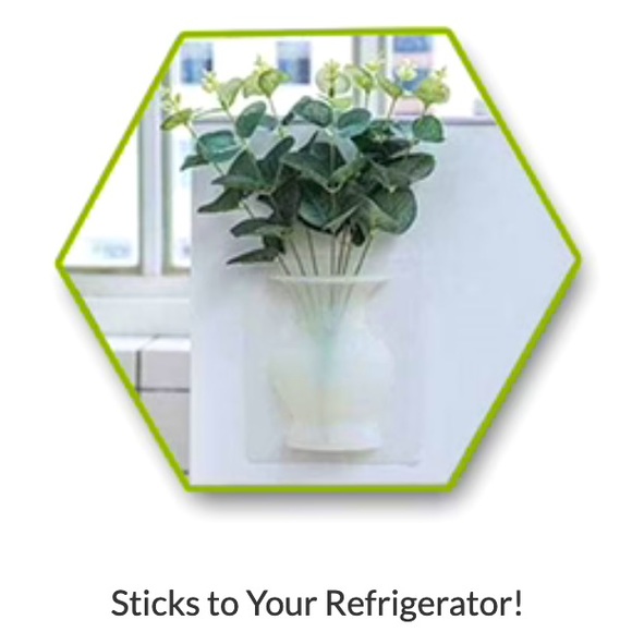 🆕 StickiVASE SELF ADHESIVE VASE Holds Water & Flowers - Hang on Walls + Windows - Picture 7 of 12